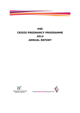 Hse Crisis Pregnancy Programme 2014 Annual Report