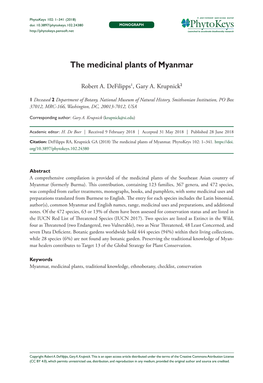 ﻿﻿﻿﻿The Medicinal Plants of Myanmar