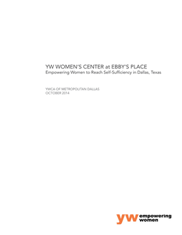 YW WOMEN's CENTER at EBBY's PLACE