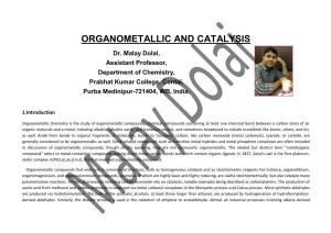 Organometallic and Catalysis