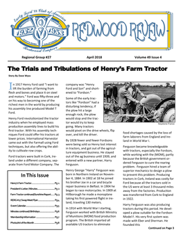 The Trials and Tribulations of Henry's Farm Tractor