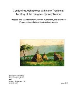 Conducting Archaeology Within the Traditional Territory of the Saugeen Ojibway Nation
