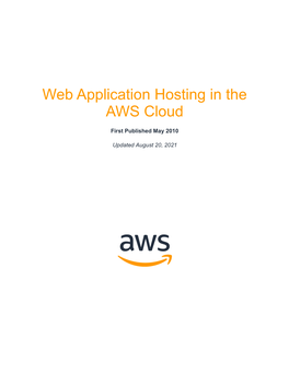 Web Application Hosting in the AWS Cloud