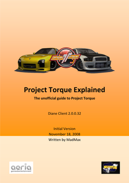 Project Torque Explained the Unofficial Guide to Project Torque