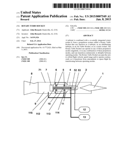 (12) Patent Application Publication (10) Pub. No.: US 2015/0007549 A1 Bossard (43) Pub