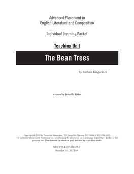 Teaching Unit the Bean Trees