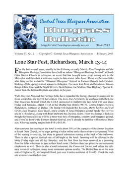 Lone Star Fest, Richardson, March 13-14
