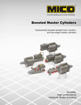MICO Boosted Master Cylinders