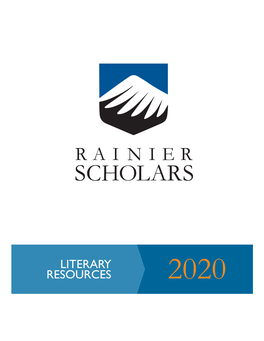 LITERARY RESOURCES 2020 Literary Resources 2020 - Table of Contents
