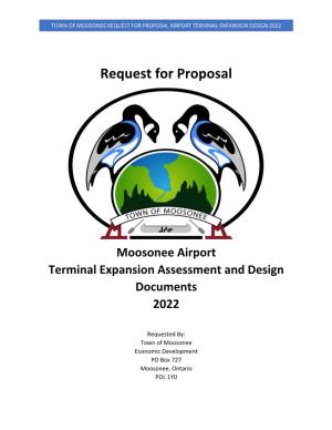 Moosonee Airport Terminal Expansion Assessment and Design Documents 2022