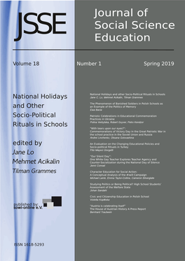 J SE Journal of Social Science Education
