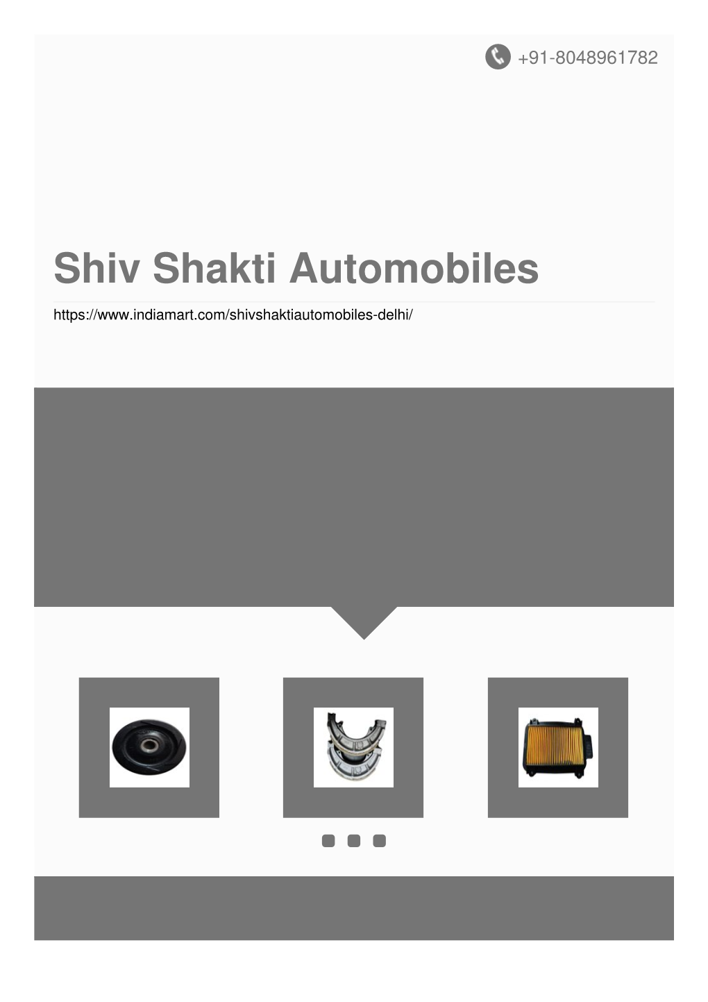 Shiv Shakti Automobiles About Us