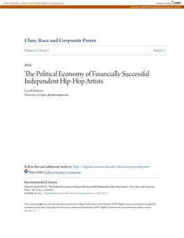 The Political Economy of Financially Successful Independent