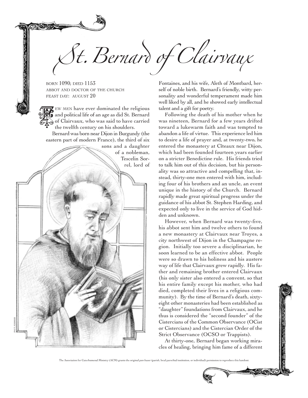 St. Bernard of Clairvaux ~ Page 2