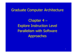 Graduate Computer Architecture Chapter