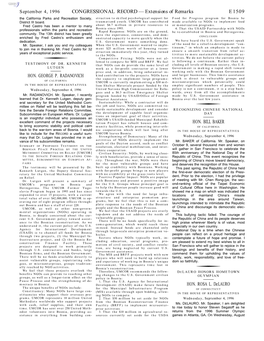 CONGRESSIONAL RECORD— Extensions of Remarks E1509 HON