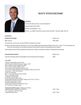 Matt Stinchcomb