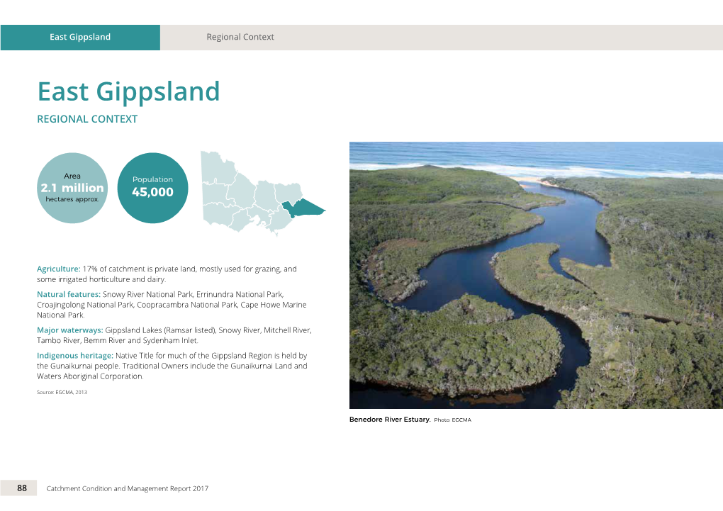 East Gippsland Regional Context