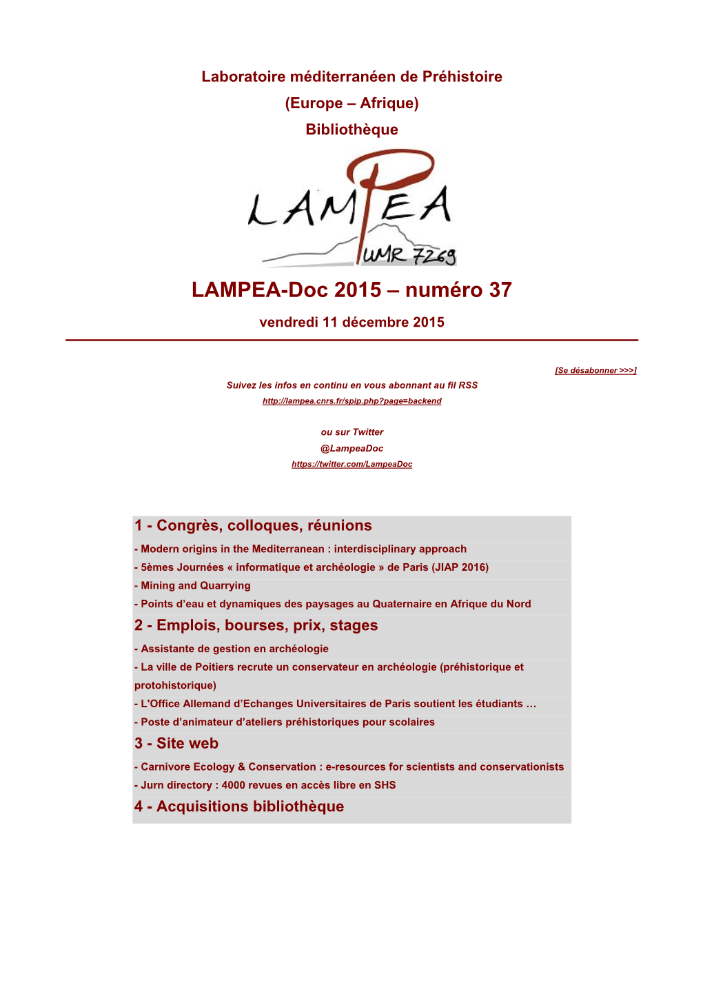 LAMPEA-Doc 2015 – Numéro 37