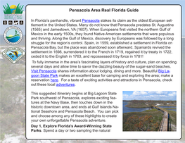 Pensacola Area Real Florida Guide