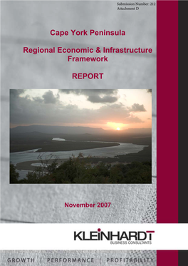 Cape York Peninsula Regional Economic & Infrastructure