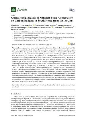 Quantifying Impacts of National-Scale Afforestation on Carbon Budgets In