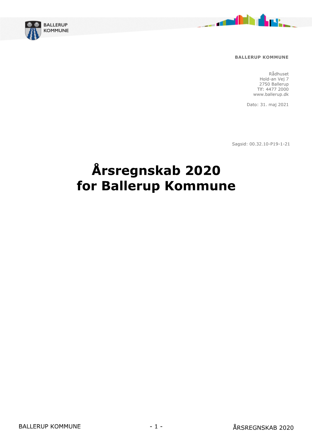 Årsregnskab 2020 for Ballerup Kommune