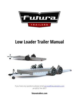 Low Loader Trailer Manual