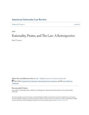 Rationality, Pirates, and the Law: a Retrospective Peter T