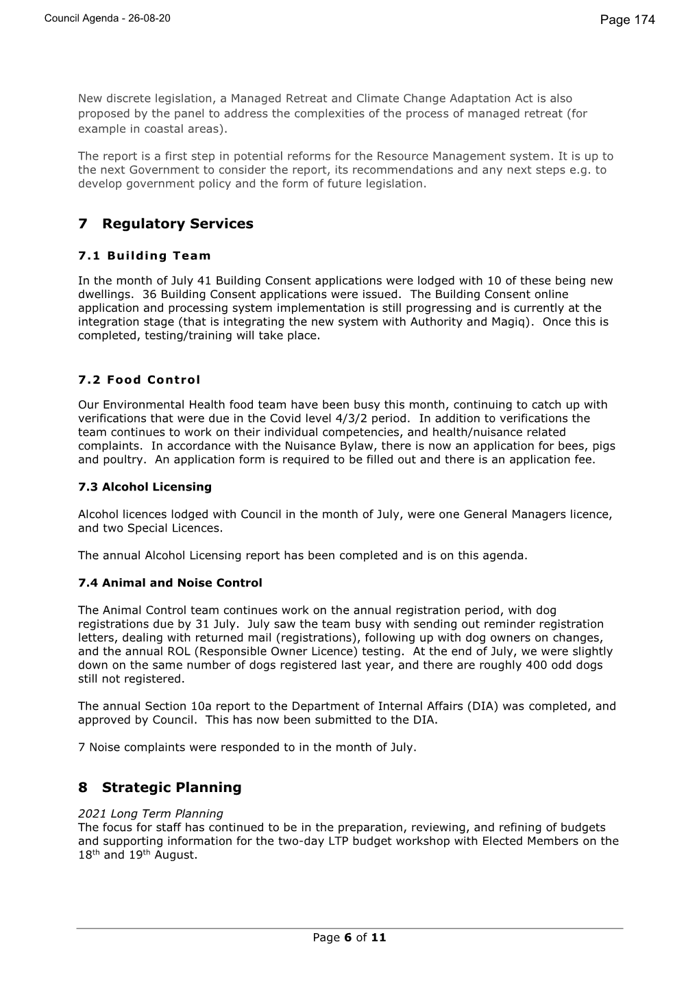 Council Agenda - 26-08-20 Page 174