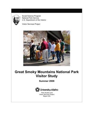 Great Smoky Mountains National Park Visitor Study
