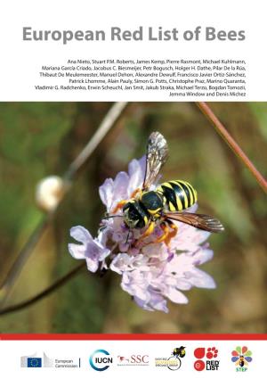 European Red List of Bees