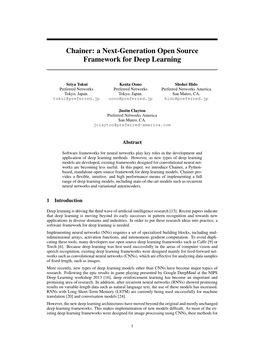Chainer: a Next-Generation Open Source Framework for Deep Learning