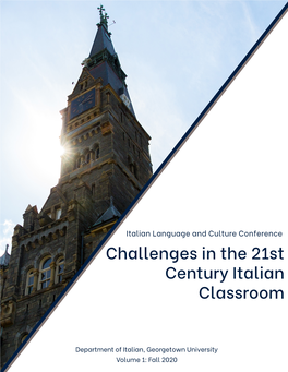 Challenges in the 21St Century Italian Classroom