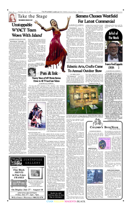 20 Thursday, July 19, 2001 the Westfield Leader and the TIMES of Scotch Plains – Fanwood a WATCHUNG COMMUNICATIONS, INC