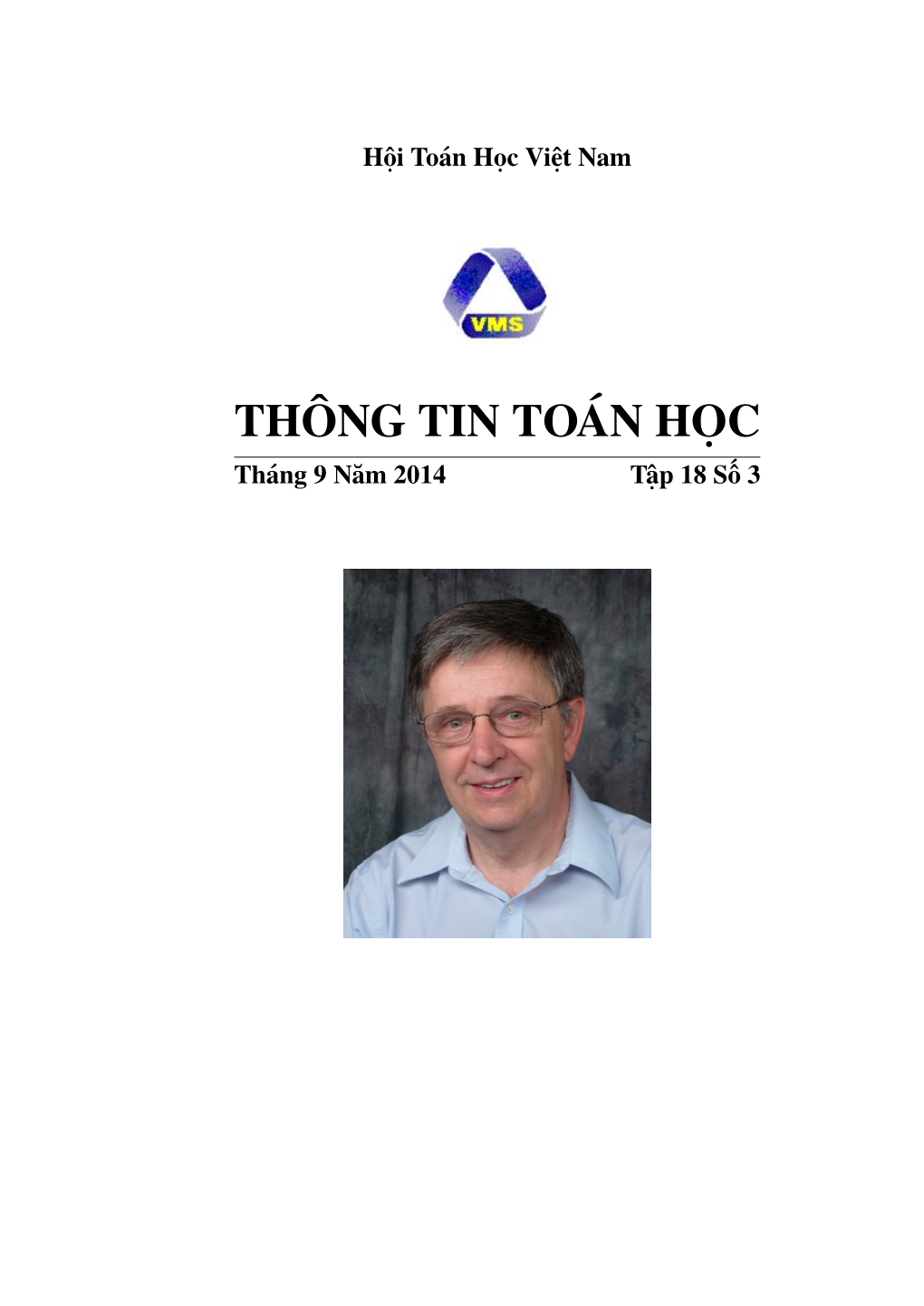 THÔNG TIN TOÁN HỌC Tháng 9 Năm 2014 Tập 18 Số 3 Thông Tin Toán Học (Lưu Hành Nội Bộ)