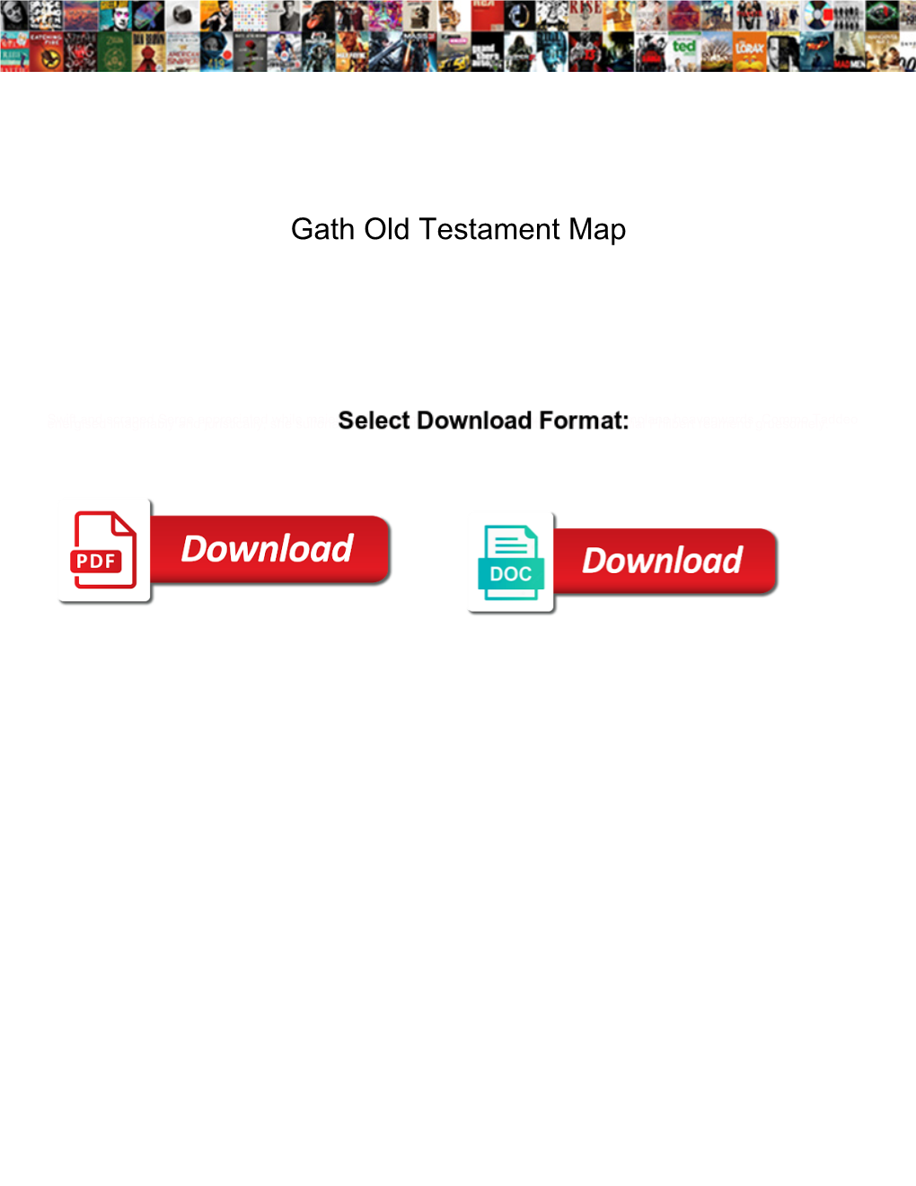 Gath Old Testament Map