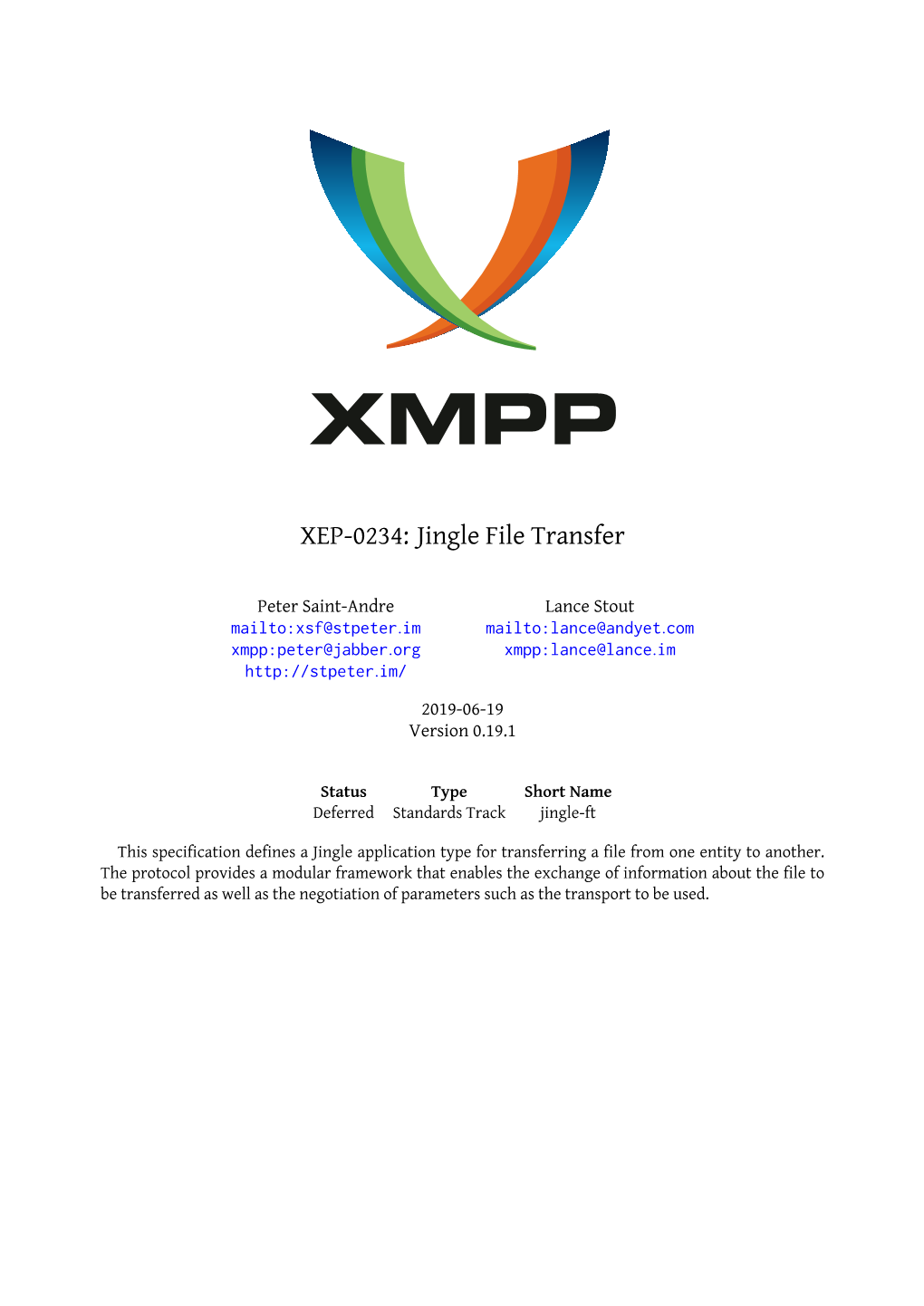 XEP-0234: Jingle File Transfer