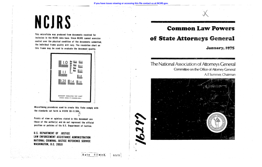 Common Law Powers