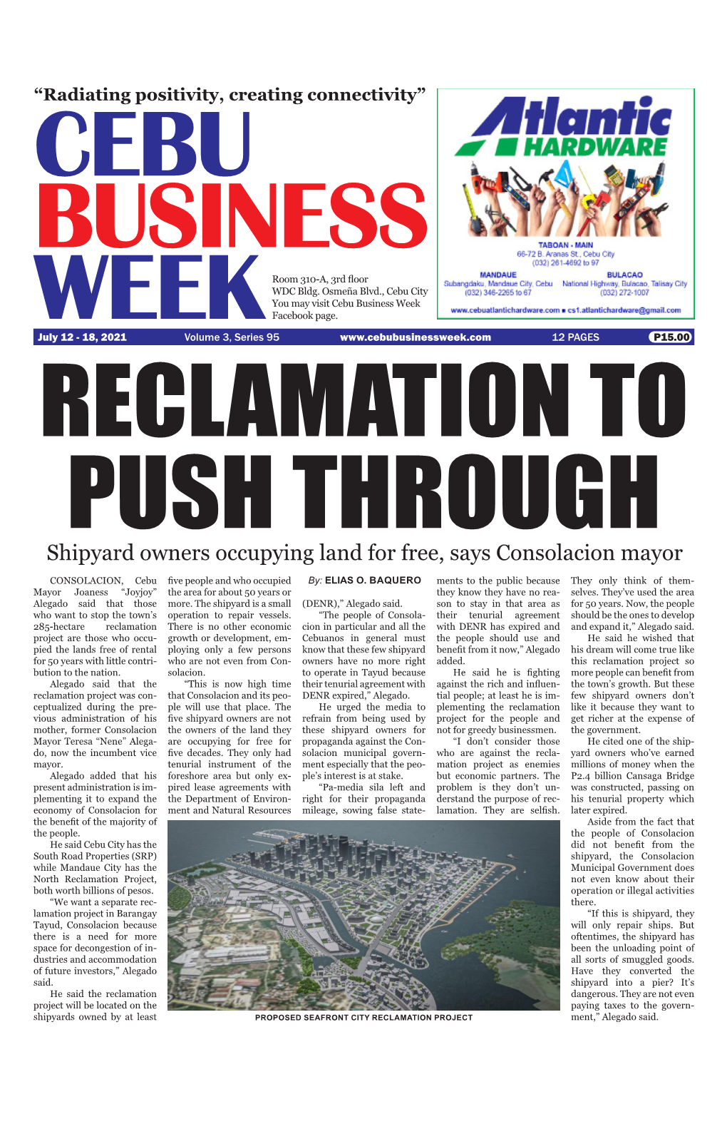 Shipyard Owners Occupying Land for Free, Says Consolacion Mayor