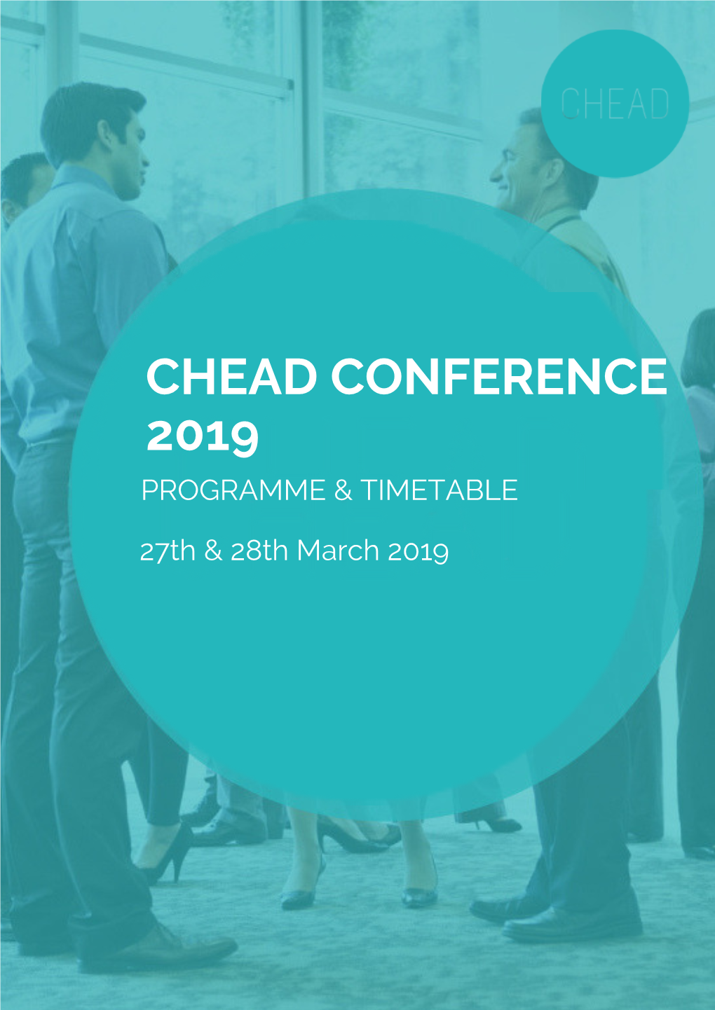 Chead Conference 2019 Programme & Timetable