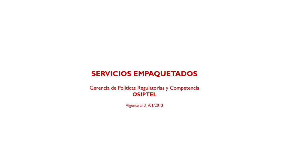 Oferta Comercial Residencial De Servicios Públicos De