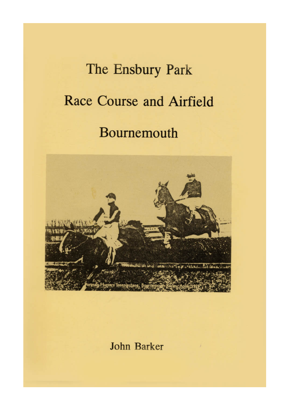 The Ensbury Park Racecourse and Airfield Bournemouth