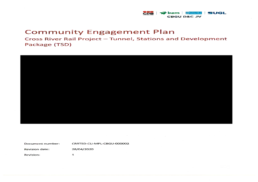 Community Engagement Plan