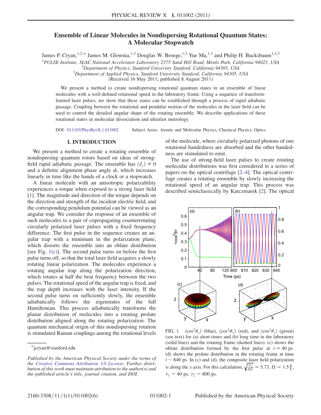 A Molecular Stopwatch