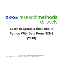 Learn to Create a Heat Map in Python with Data from NCHS (2018)