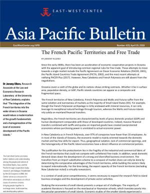 The French Pacific Territories and Free Trade