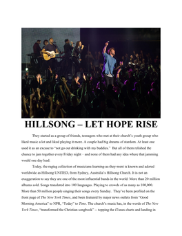 Hillsong – Let Hope Rise