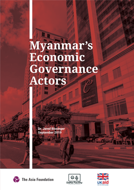 Myanmar's Economic Governance Actors