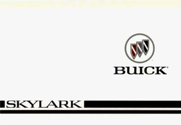 Owner's Manual,1996 Buick Skylark
